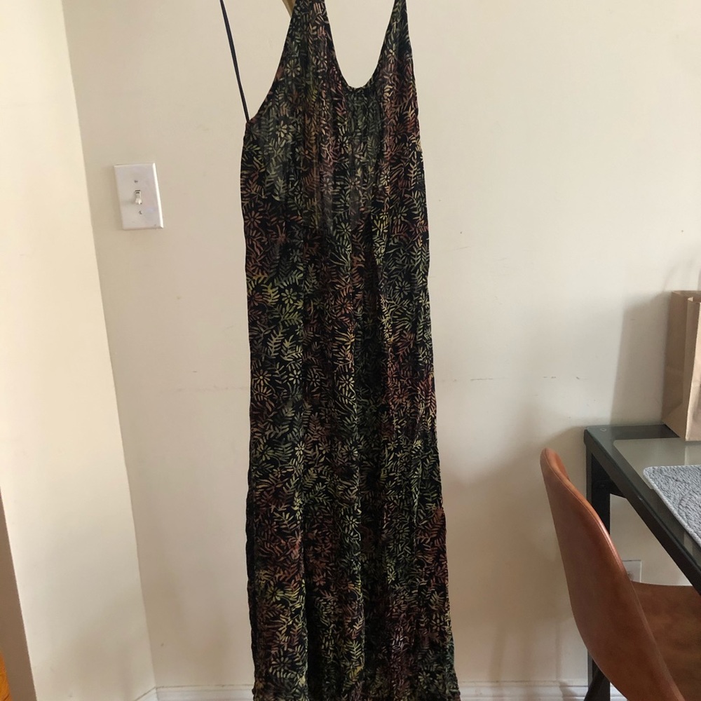 Zara Basic floral maxi dress